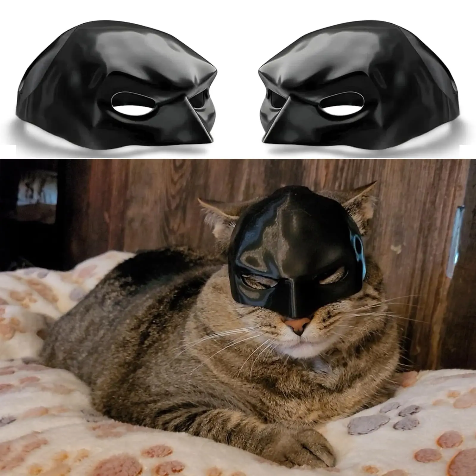 Gift Black Bat Cat Avenger Mask Cute Matte Bat Mask Cool Superhero Pet Toys For Cats And Dogs 11/13CM