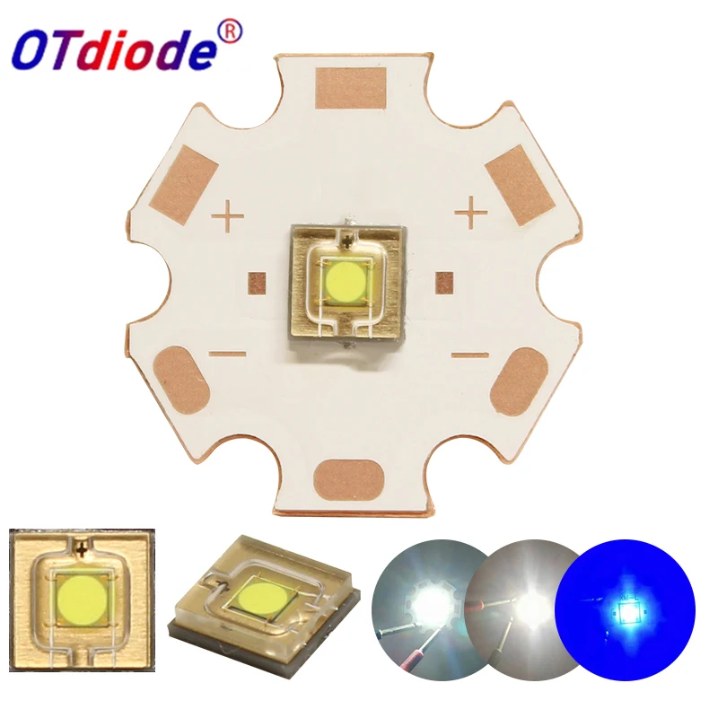Wysoka moc 20W LED High Power Chip XML 5050 SMD XML2 XHP50 Bead Cold Warm White Blue For Outdoor Latarka Latarka Akcesoria Żarówka