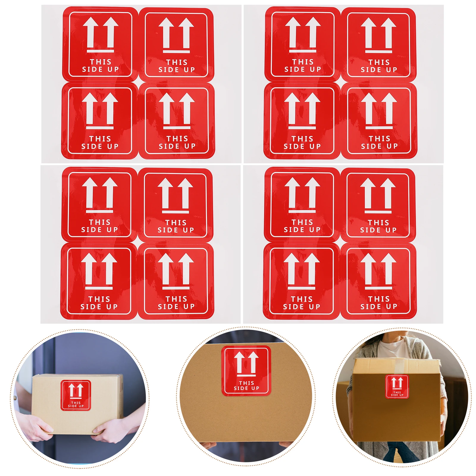 16 Pcs Anti- Warning Stickers Shipping Caution Marking Package Colored Packaging Label Protective