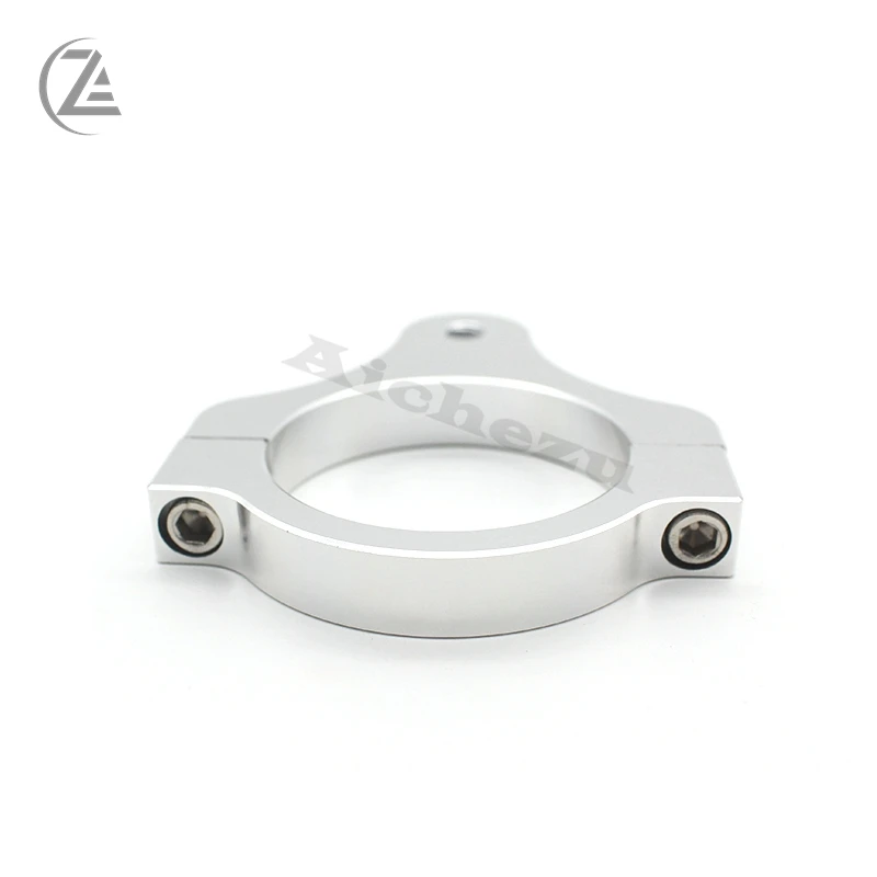 ACZ amortiguador de dirección de motocicleta, soporte de abrazadera de montaje de marco de horquilla, apto para accesorios de aluminio universales