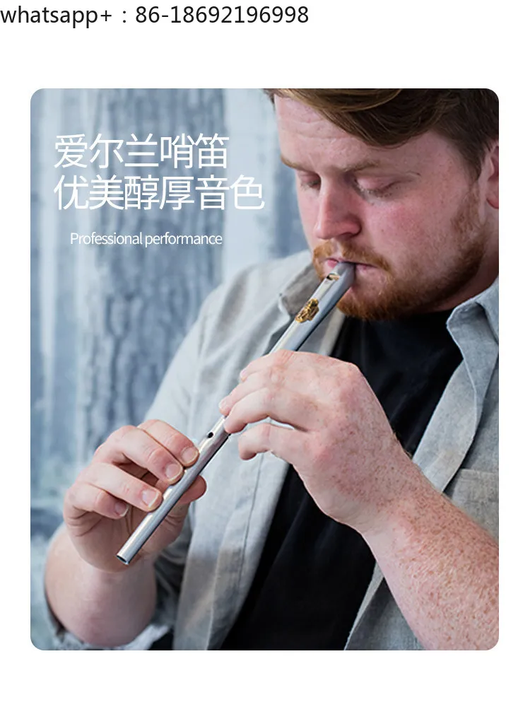 Whistle Flute Clark, High Note D in C Key, Recorder Flute and Tin Flute, Adult Student