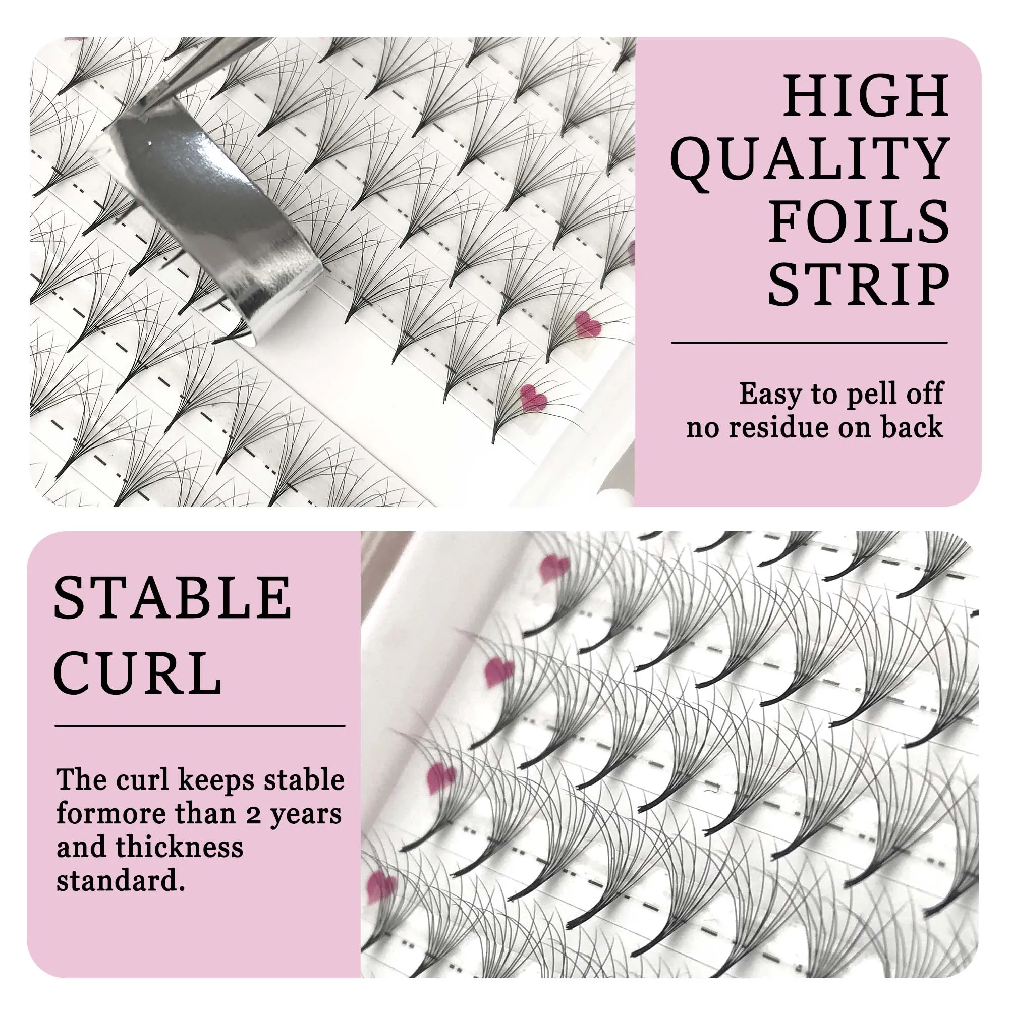 CoMango 6D Pointy Base Premade Fans Double Layers Eyelashes Extension 6D Fluffy Mega Volume Eyelash Soft Silk Fan Faux Cilios