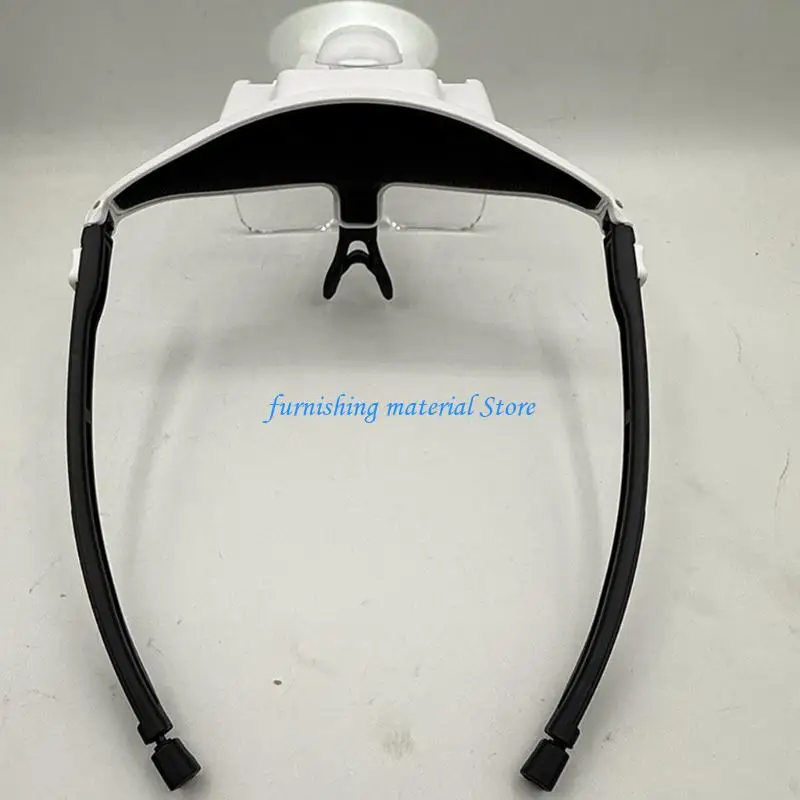Y5GD Headband Glass USB Charging Wearable Reading Repair Jewelry Appraisal Magnifier Glasses Electronics Repair
