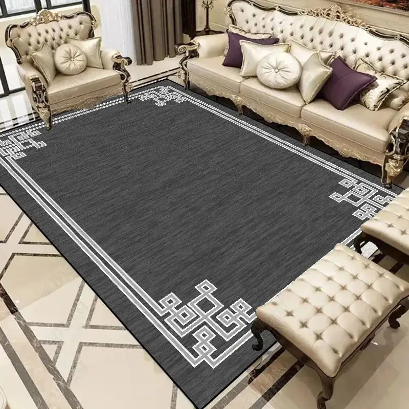 

VIKAMA Chinese Style 3D Carpet—Luxury Rug for Villa & Mansion Living Room, Entryway Doormat & Bedroom Floor Mat