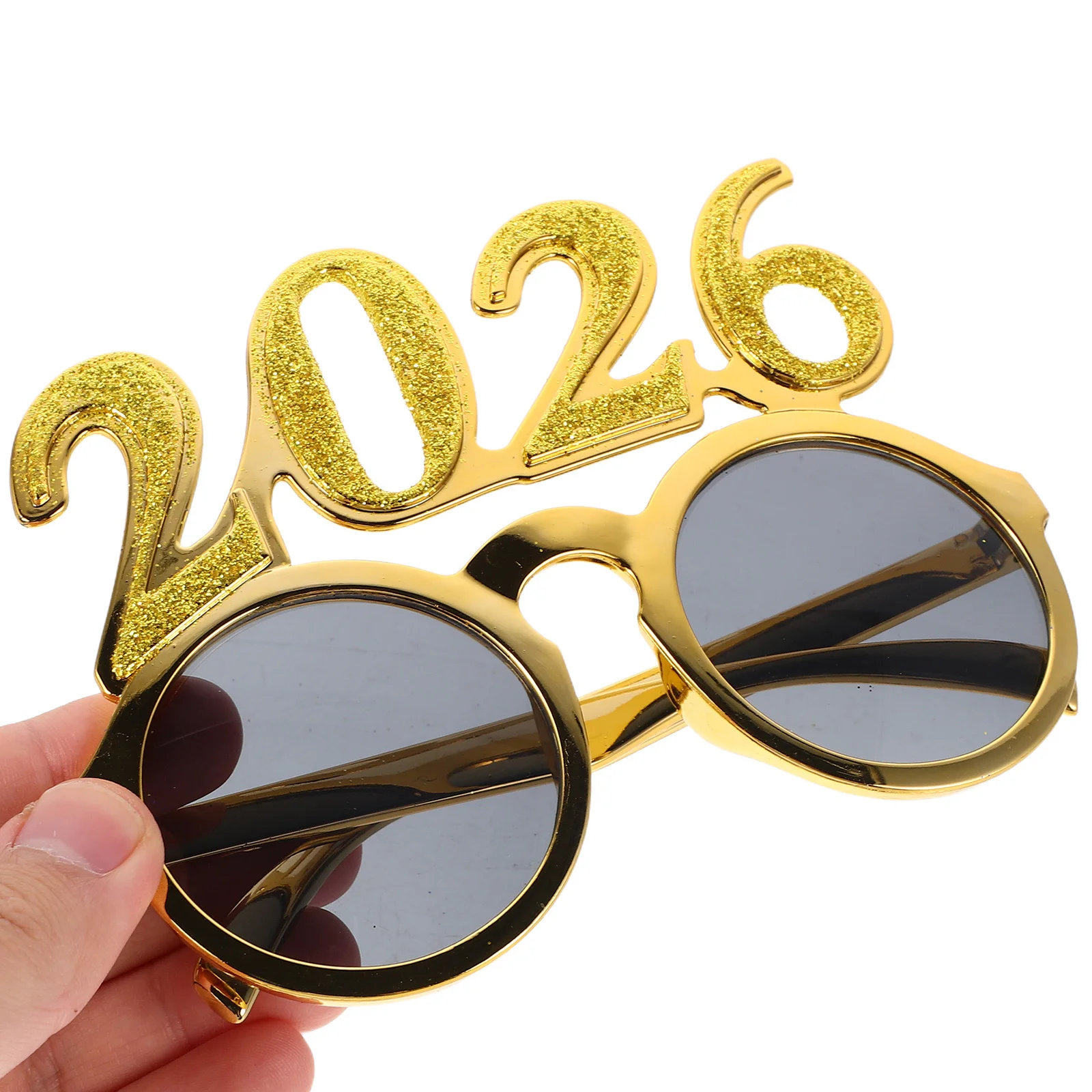 

4 Pcs 2026 New Year Photo Props Glasses Christmas Number Sunglasses Party Years Eyewear
