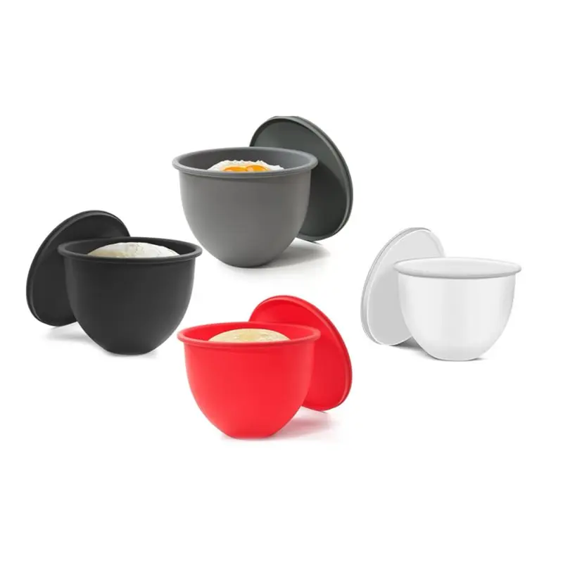 A96K-Reusable Non-Stick Silicone Bowl Liners 4PCS For 5 Qt Kitchenaid Mixer Bowls Easy Clean Inserts With Lids