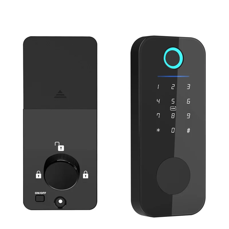 Tuya App Remote Control Smart Door Lock Deadbolt With Keys Fingerprint Lock Electronics Digital House Electronic Lock