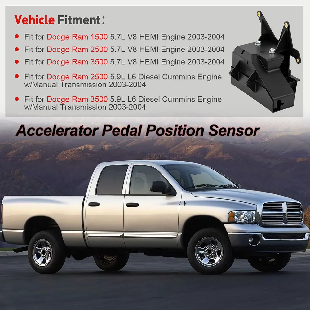 53032456AE APPS Accelerator Pedal Position Sensor for Dodge Ram 1500 2500 3500 5.7 V8 5.9 I6 2003-2004 53032455AD 53032456AC