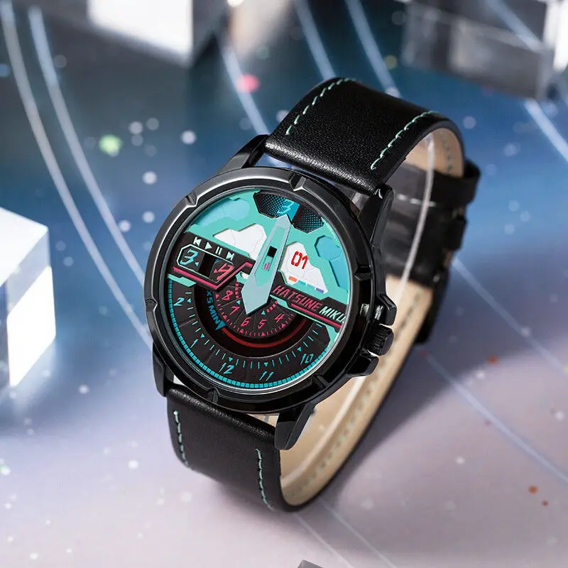 

NEW Hatsune Miku Kawaii Cute Anime Cartoon Watch Two-dimensional Creative Peripheral Waterproof Reading Watch Gift Wholesale