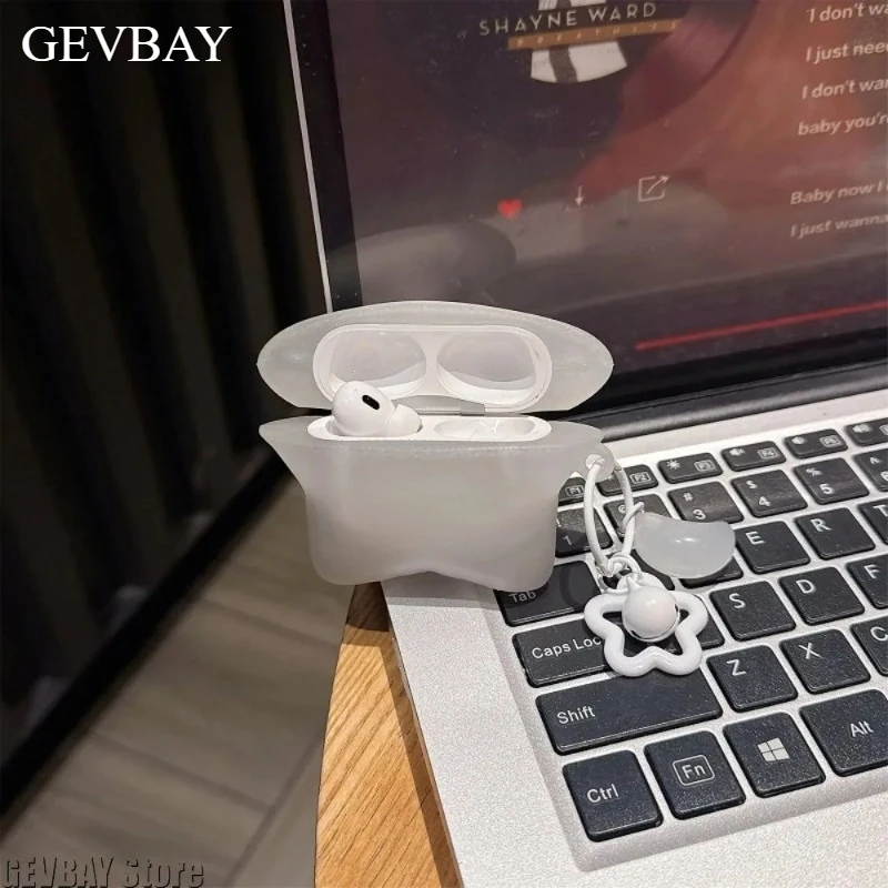 Luminous Translucent Star AirPods Protective Case With Pendant Fit All AirPods Models