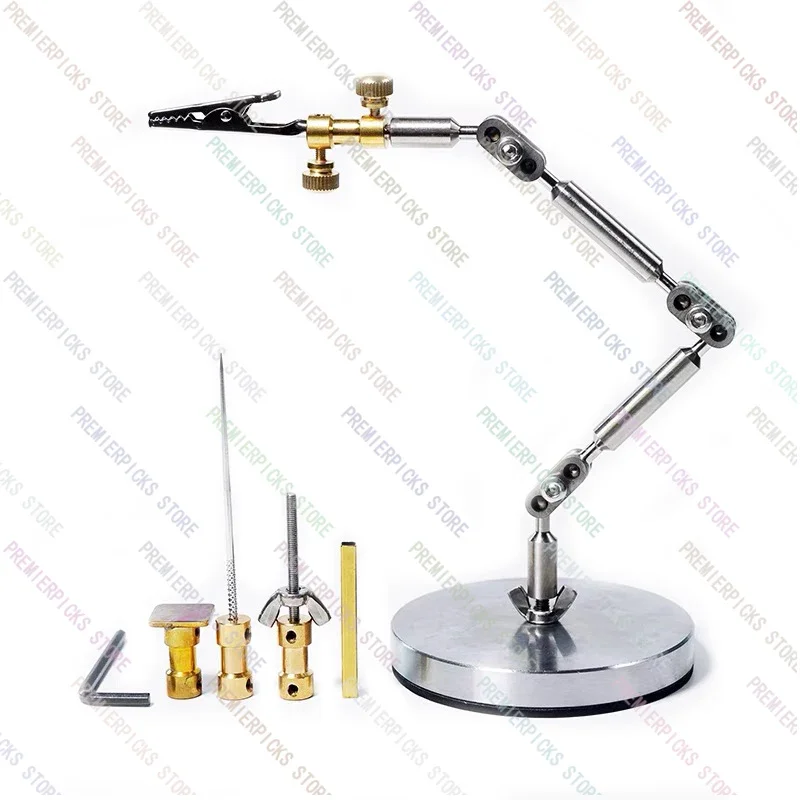 Stainless Steel Stop Motion Animation Stand Universal  Doll Prop Shooting Full Metal Fixer with 5-Piece Head