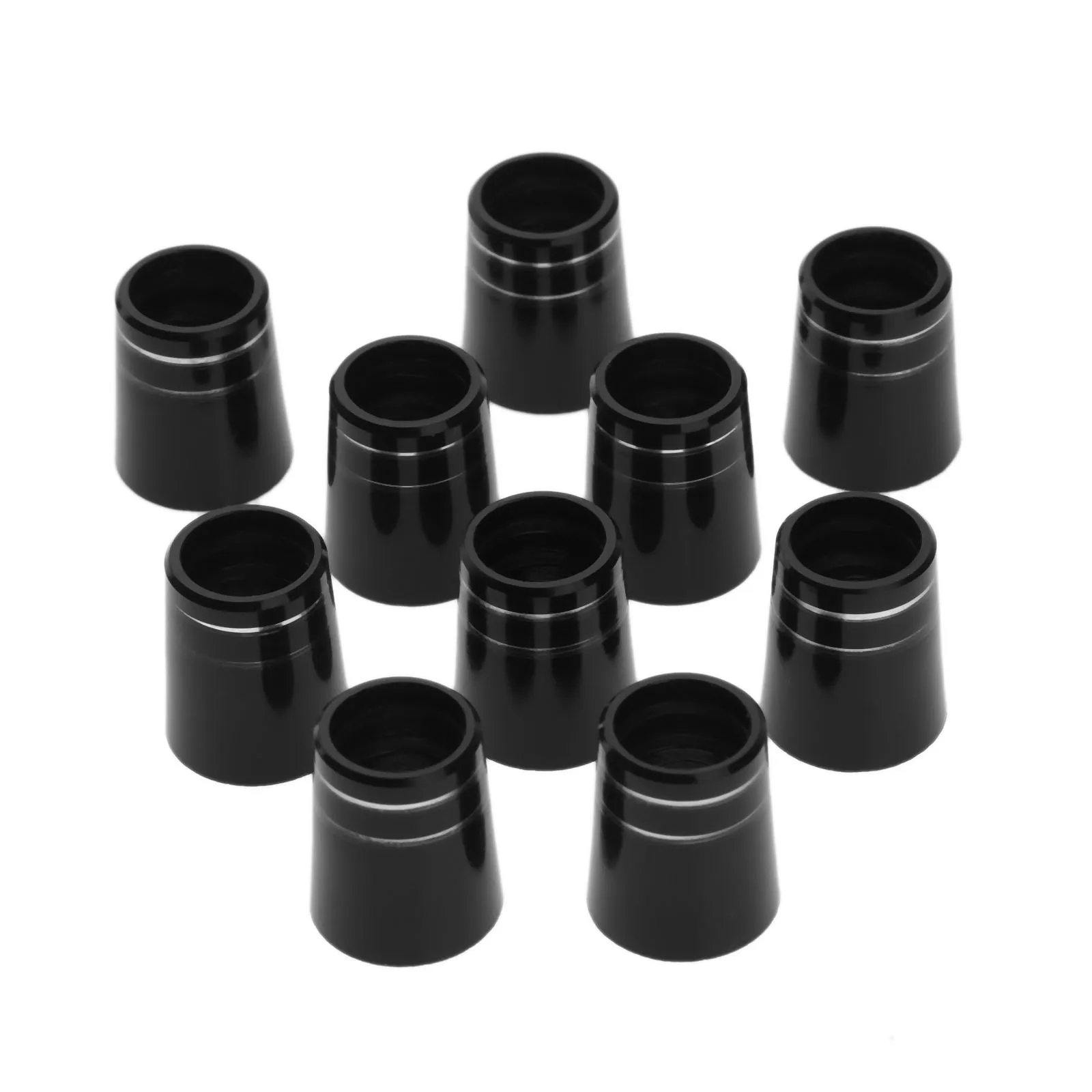 50 قطعة جولف البلاستيك الحلقات مع حلقة مزدوجة تناسب 0.350 أو 0.370 تلميح مكاوي رمح نادي مهاوي كم محول استبدال 16 مللي متر/19 مللي متر #3