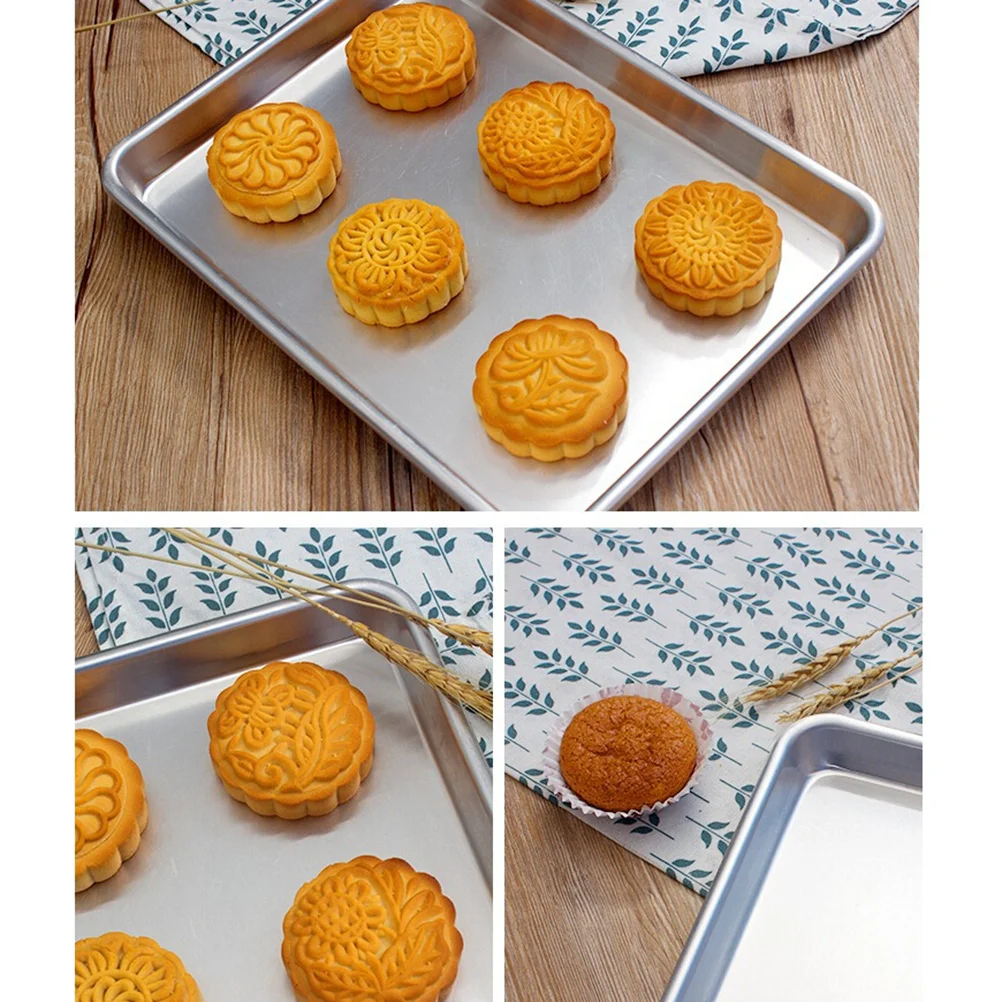 

Nonstick Cake Pan Baking Tools Aluminum Alloy Oven Pan Heavy Duty Kitchen Accessories Safe Material Easy Clean Rust Free Ideal