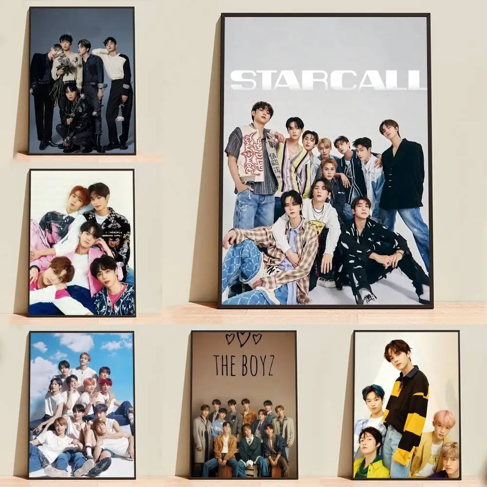 Best We THE BOYZ Group  Poster High Quality Dorm Living Room Aesthetic Wall Decoration Painting Stickers Gift