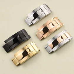 9*9mm solid stianless steel middle polished watch buckle for Rolex Daytona Submariner Explorer GMT Oyster Date folding clasp