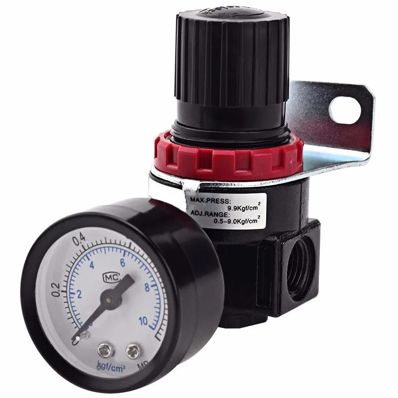 AR2000 G1/4 Mini Air Pressure Regulator Adjustable Pneumatic Reducing Valve With Gauge For Compressor AR3000-03 AR4000-04