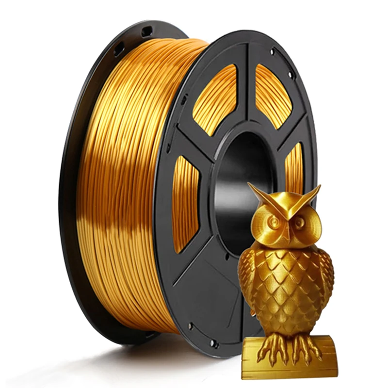 250g 500g 1Kg Silk PLA Gold 3D Printer Filament 1.75mm Filaments Silky Shine 3D Pen Printing Materials Shiny Metallic Like Feel