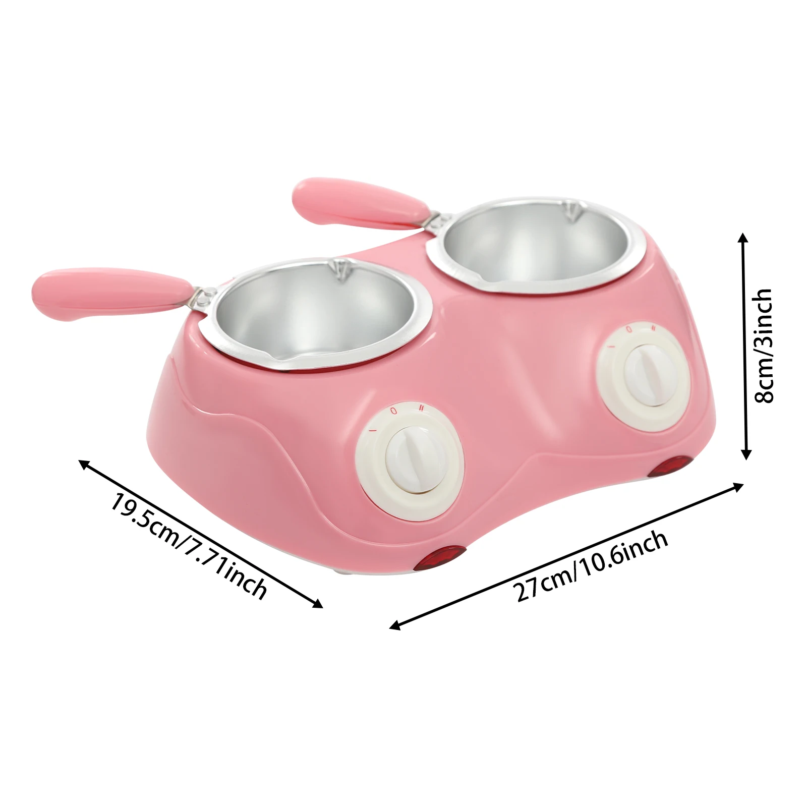 Schokoladenschmelztopf mit doppelter Schüssel, Schokoladenschmelztopf mit Formen und Gabeln für Geburtstag, Party, Hochzeit, Feier