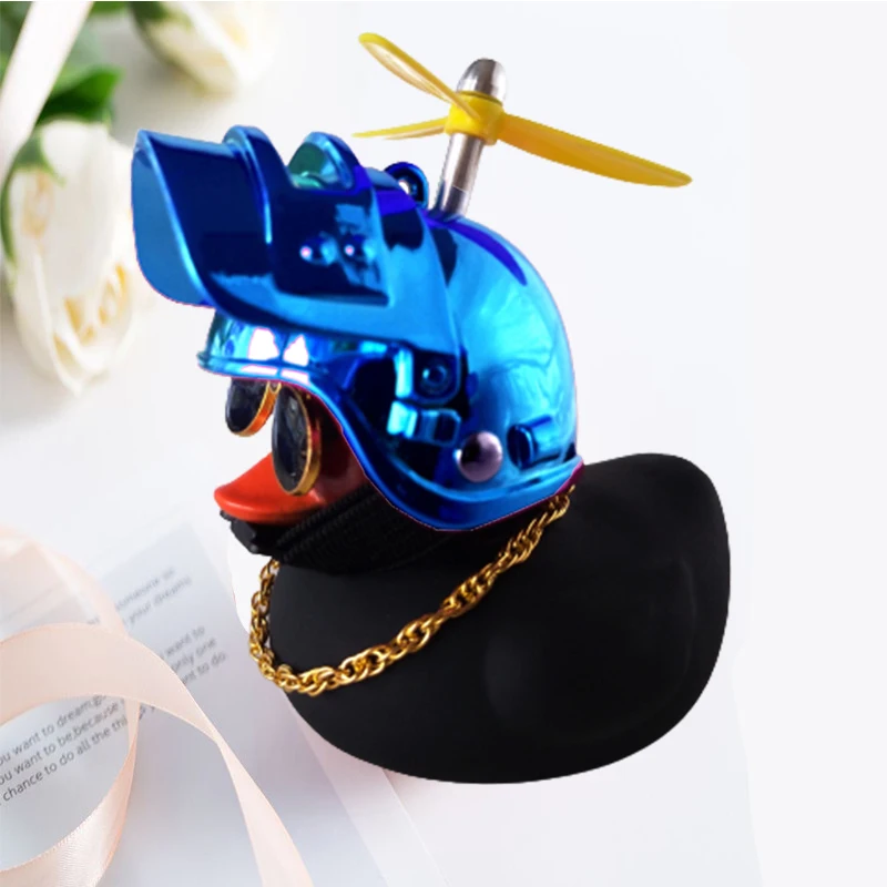 

1Pcs Car Broken Wind Helmet Small Yellow Duck Car Decoration Accessories Wind-breaking Wave-breaking Duck Cycling Decor Gift