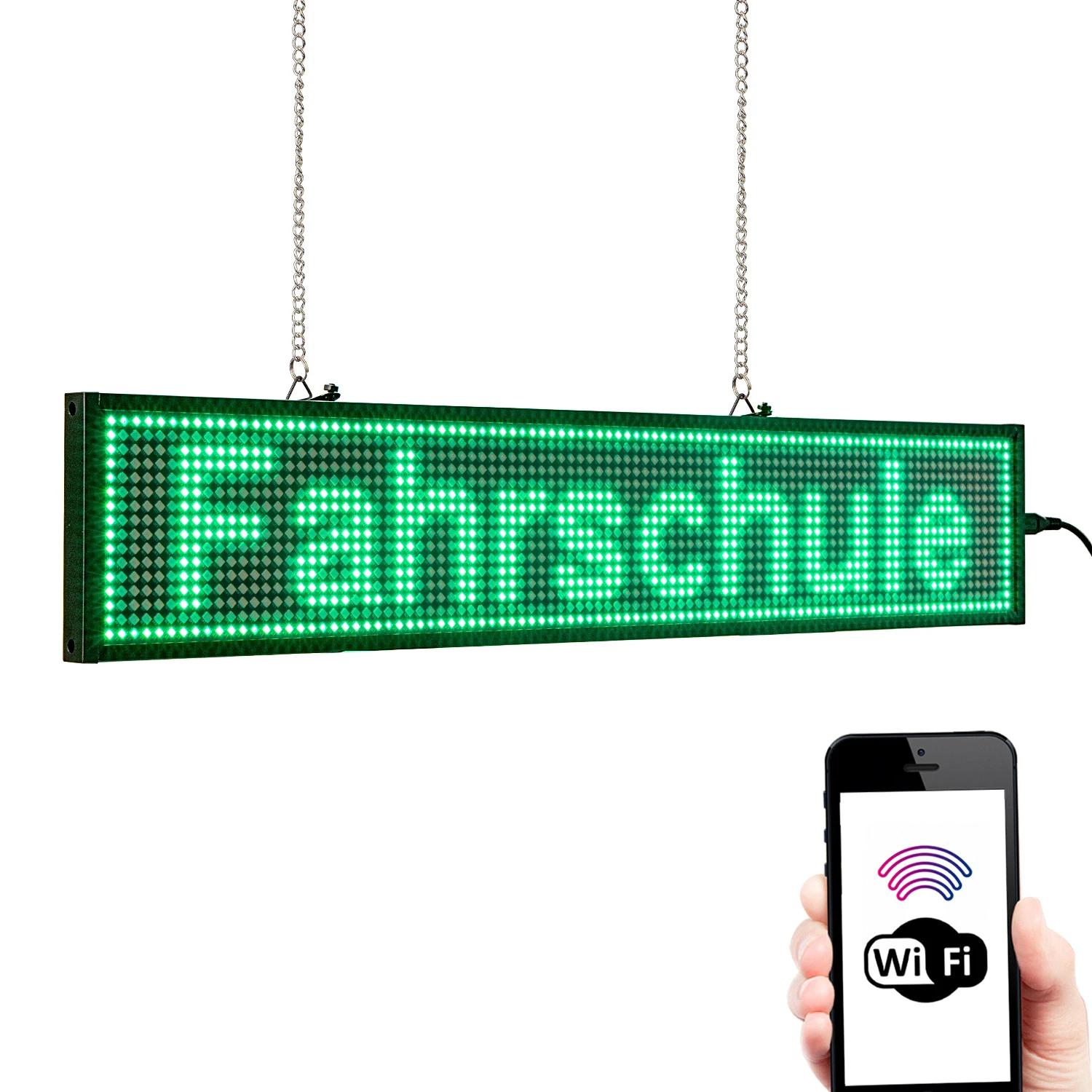 P5 WIFI SMD Remote Control Time countdown display Led open Sign Android Phone Programmable Scrolling Message LED Display Board