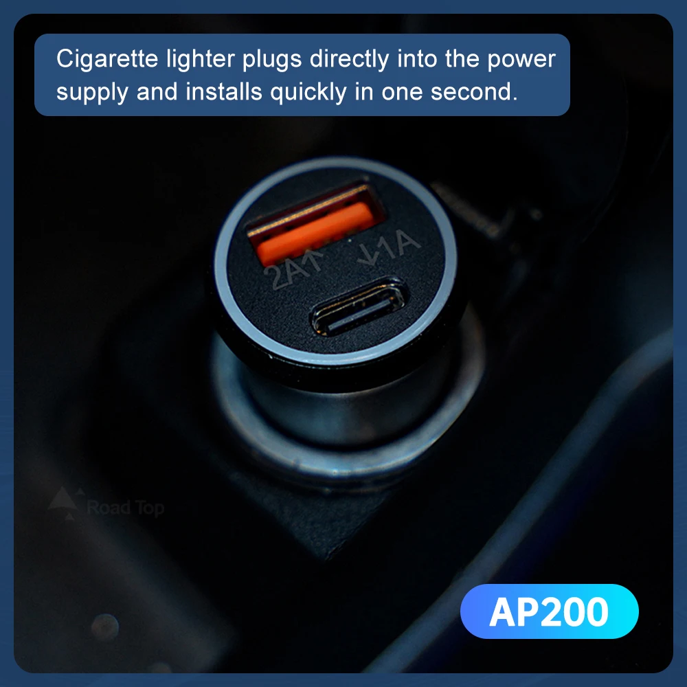 AP200 Universal Gps tracker For Auto Car OBD Charger Cigarette Lighter USB Type-C GPS Locator Find My official App