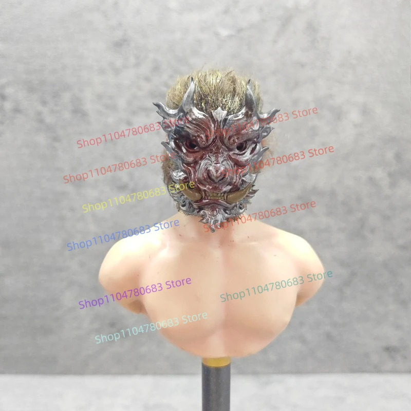 

1/12 Scale 6-inch Movable Black Myth Wukong Bronze Monkey Mask Accessories Function Dummy Costume Ornaments Gifts