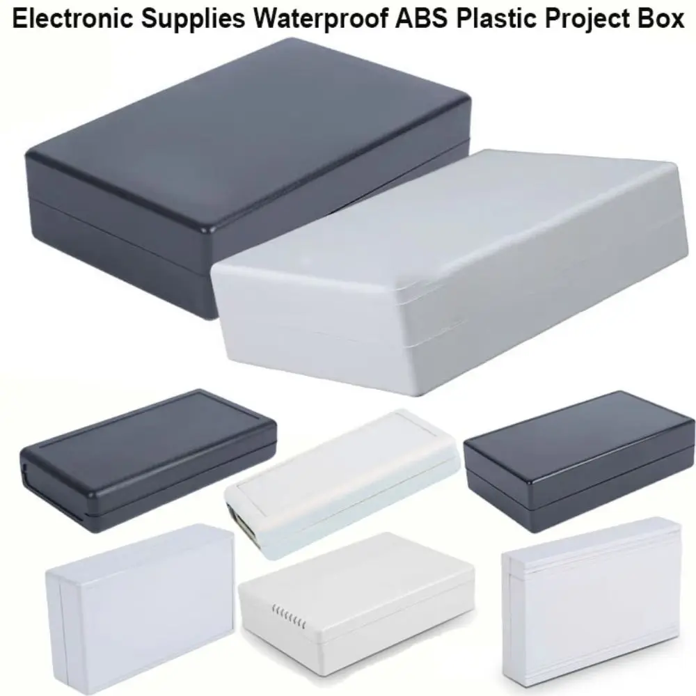 New Waterproof Project Enclosure Boxes White Black 9 Styles Storage Case ABS Plastic Housing Instrument Case Electronic Supplies