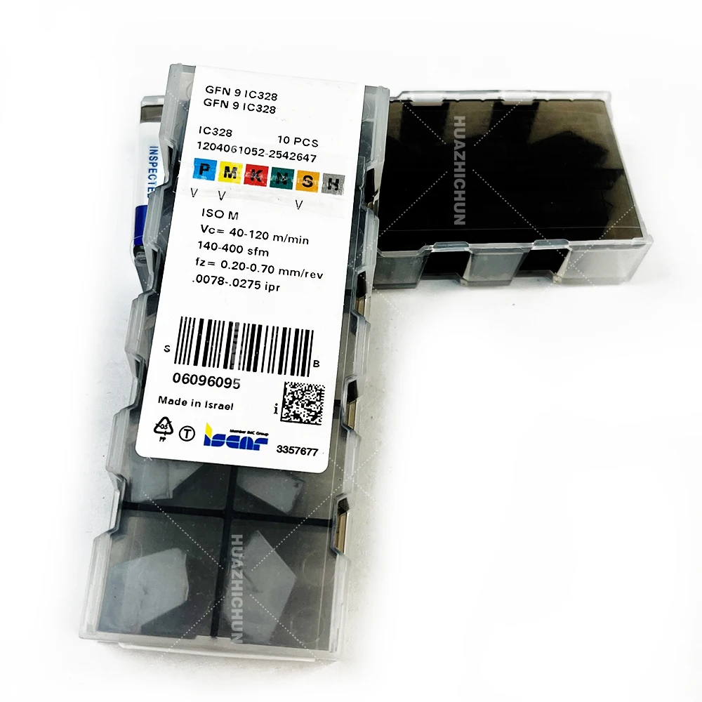 Huazhicheng الأصلي 10 قطعة كربيد إدراج GFN 9 IC328