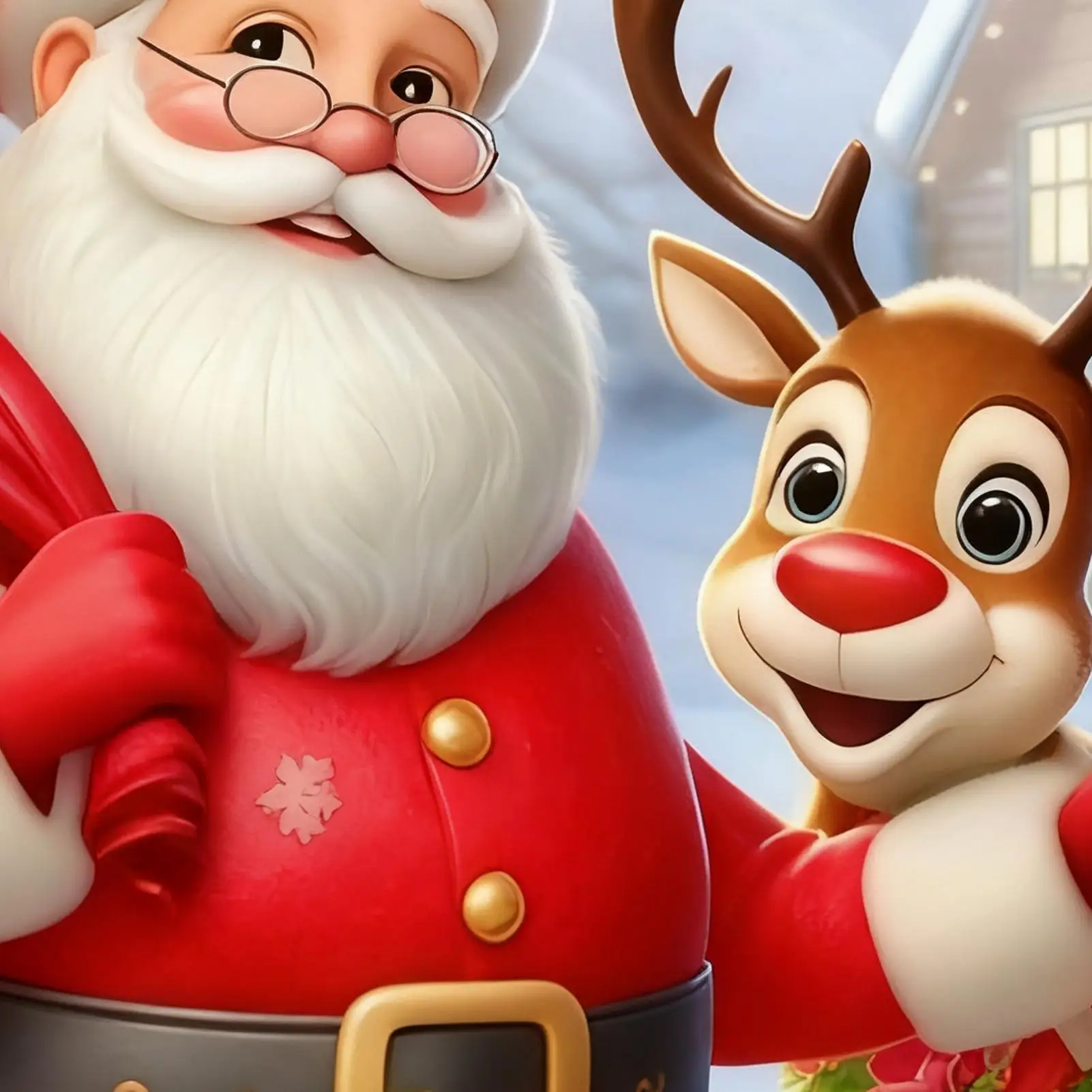 Christmas Front Door Cover Santa Claus Reindeer Cute Large Banner Christmas Door Decorations For Home Decor Indoor Outdoor