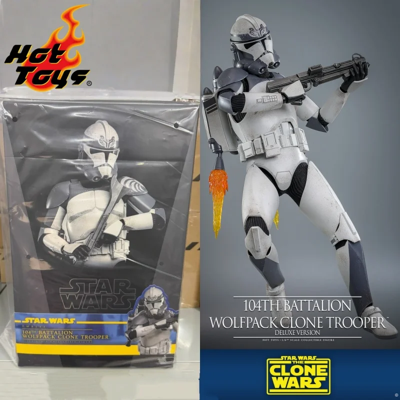 

In Stock HOTTOYS HT 1/6 TMS142/TMS143 Star Wars:The Clone Wars 104th Battalion Wolfpack Clone Trooper Action Figures Toy Gifts