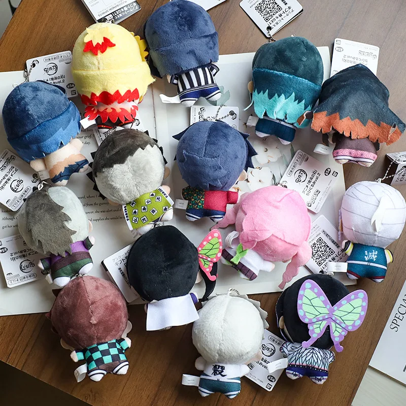 12cm Anime ‌plushie Demon Slayer Kimetsu No Yaiba Douma Plush Doll Pendant Cartoon Cosplay Stuffed Toy Birthday Gift Kawaii