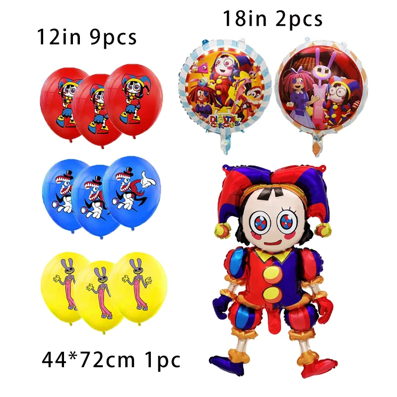 The Amazing Digital Circus Balloon Decoration Birthday Party Supplies Decor Baby Shower Girl Or Boy Gift