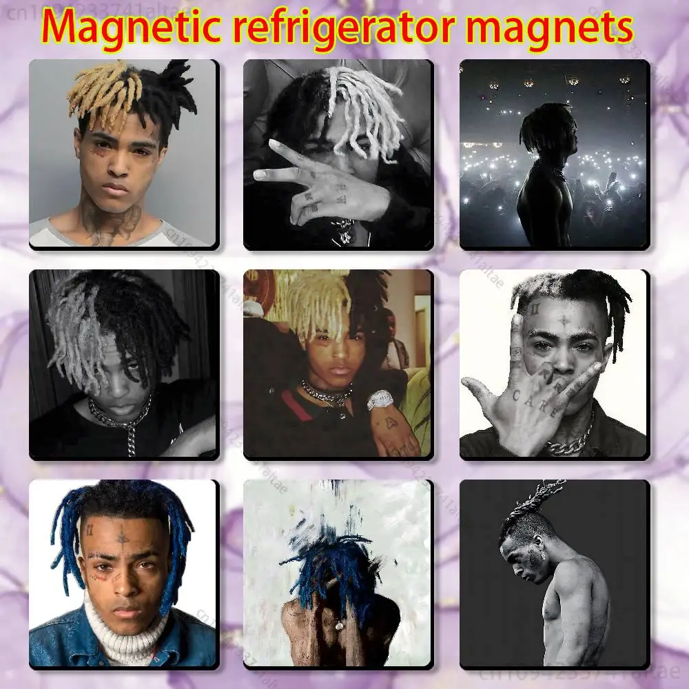

Rapper X-Xxxtentacion Sign Fridge Magnets - Creative Miniature DIY Magnetic Decorations for Home Accessories