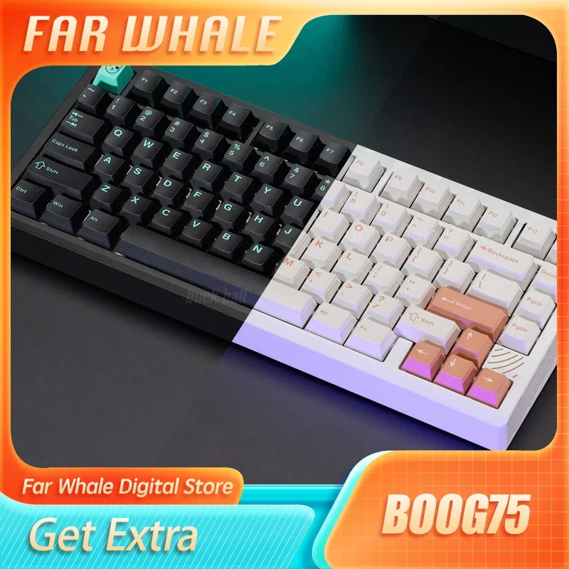 

BOOG75 Mechanical Keyboard Cnc Magnetic Switch Mac Gasket Rgb Hot Swap Custom Pc Office Gaming Keyboard for Pc Desktop Gamer