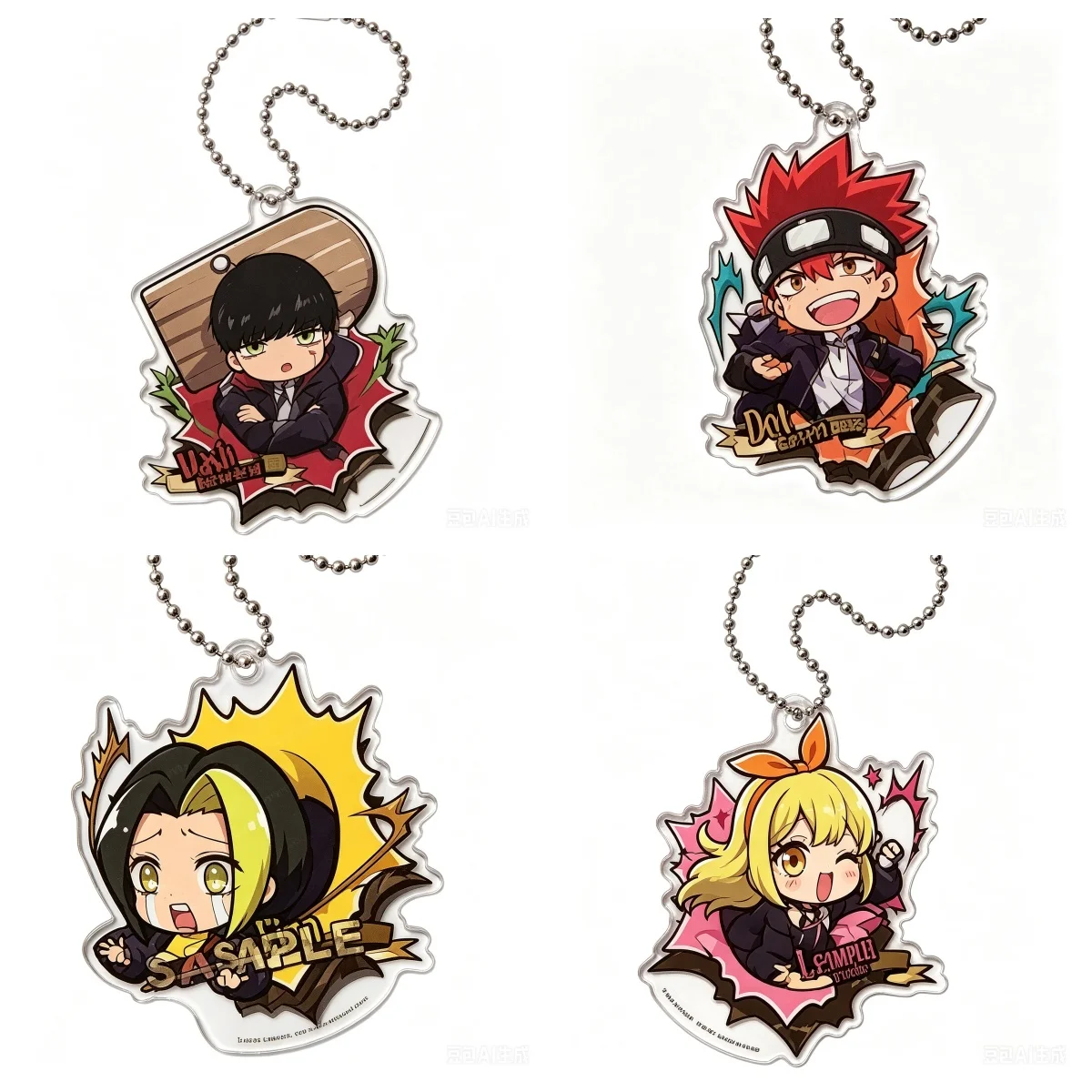 Cartoon High Definition Images Anime Mashle: Magic And Muscles Keychain Acrylic Figure Keyring Pendant Cosplay Jewelry Gift 2026