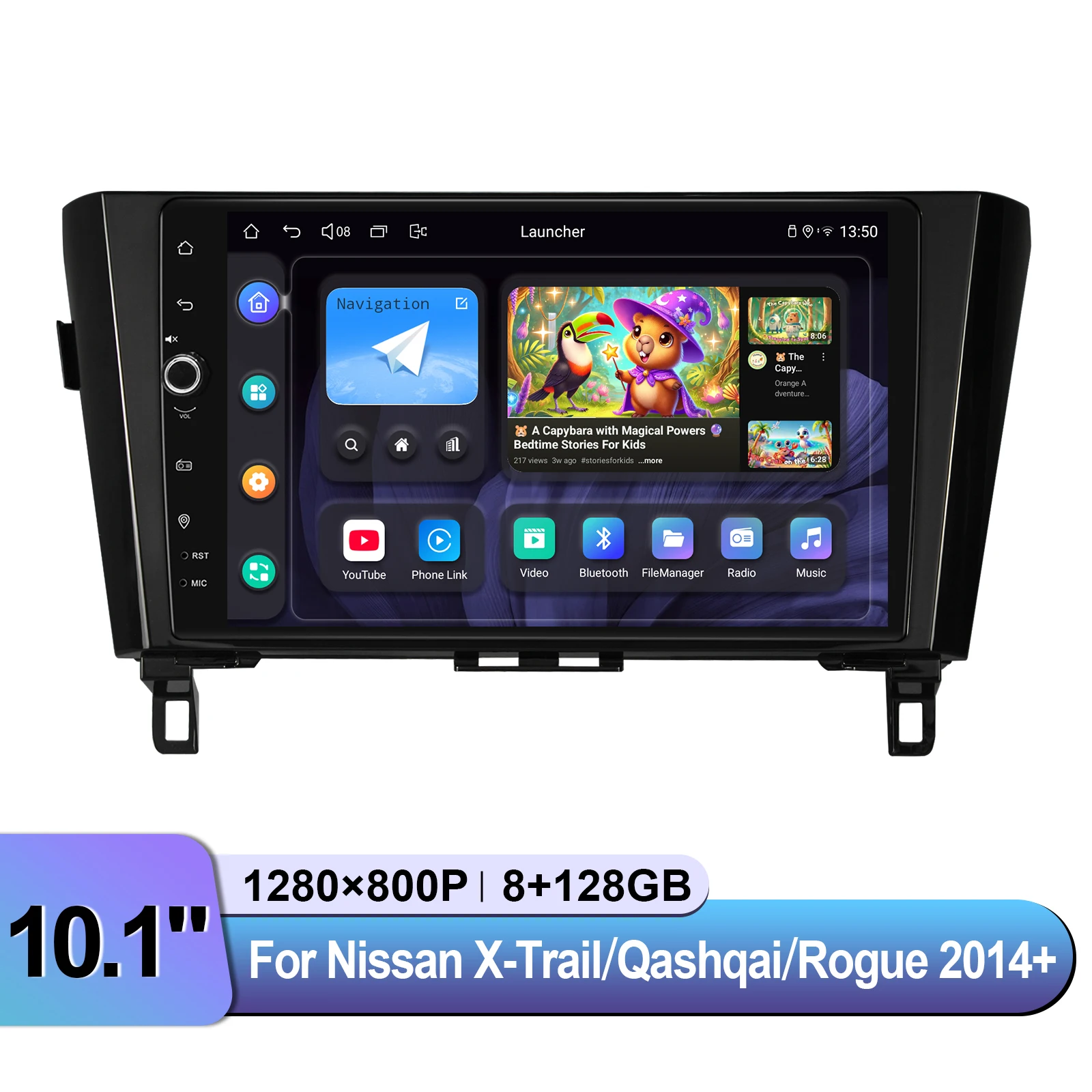 JOYING Android 13.0 Car Radio Stereo 8GB+128GB Octa Core For 2014+Nissan X-Trail/Qashqai/Rogue Keep OEM 360 Cam & Bose AMP