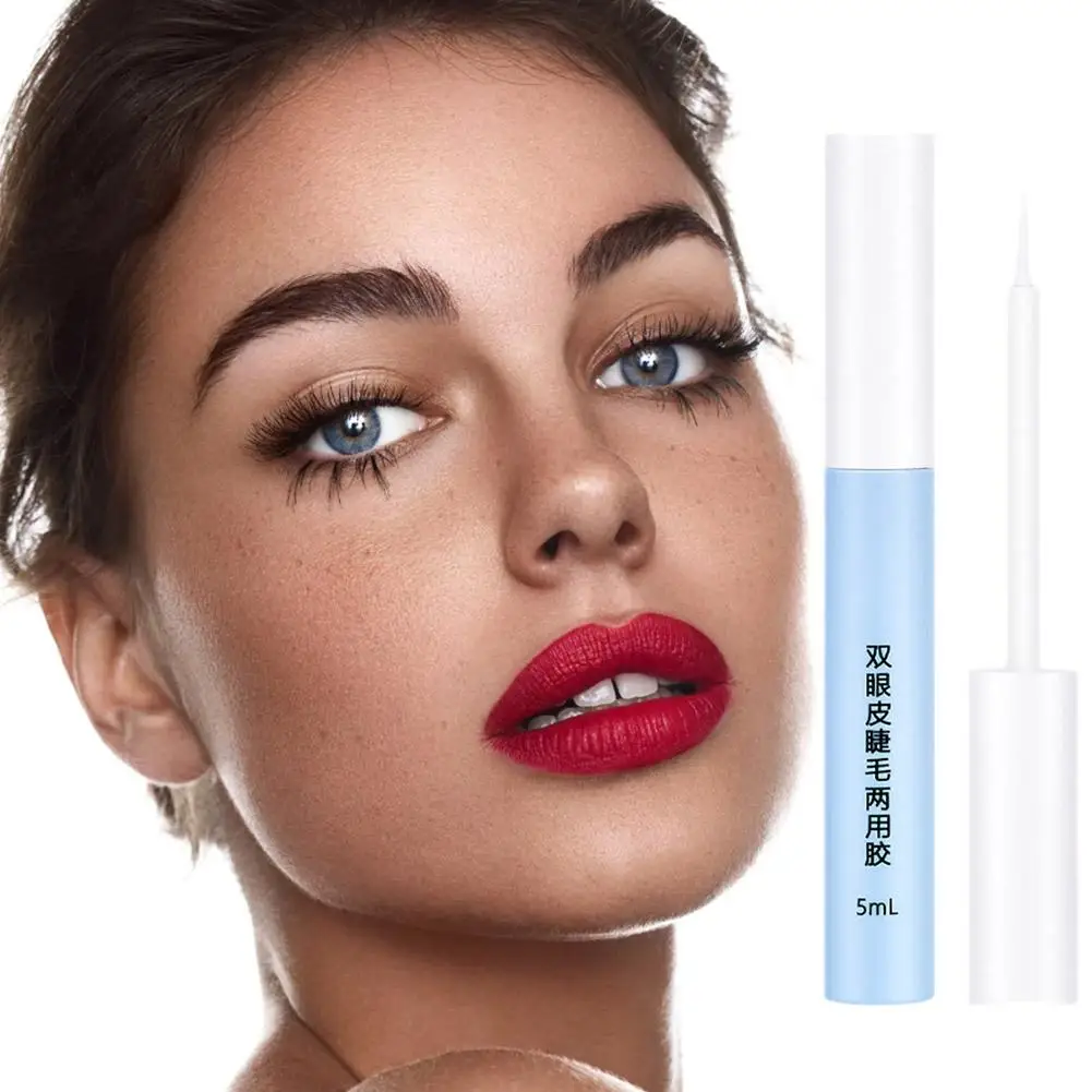 5ml Wimpern kleber wasserdicht schnell trocknender Kleber Falsch kleber klar schwarz Wimpern kleber Verlängerung gefälschte kosmetische Wimpern Make-up c9q3