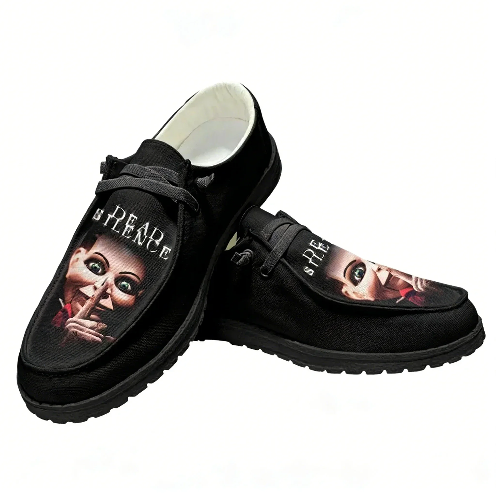 Zapatos Casuales Dead Silence, Zapatos Planos de Felpa, Películas Populares, Calzado Ligero Transpirable para Hombre y Mujer, Calzado Informal para Exteriores, Zapatos Hechos a Medida