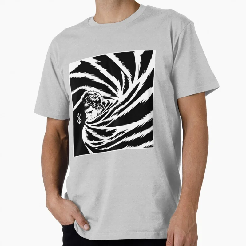 Vintage Guts Fans Manga Anime Berserk gift T shirt for men Large size Tops S-6XL 100% cotton printed Clothes