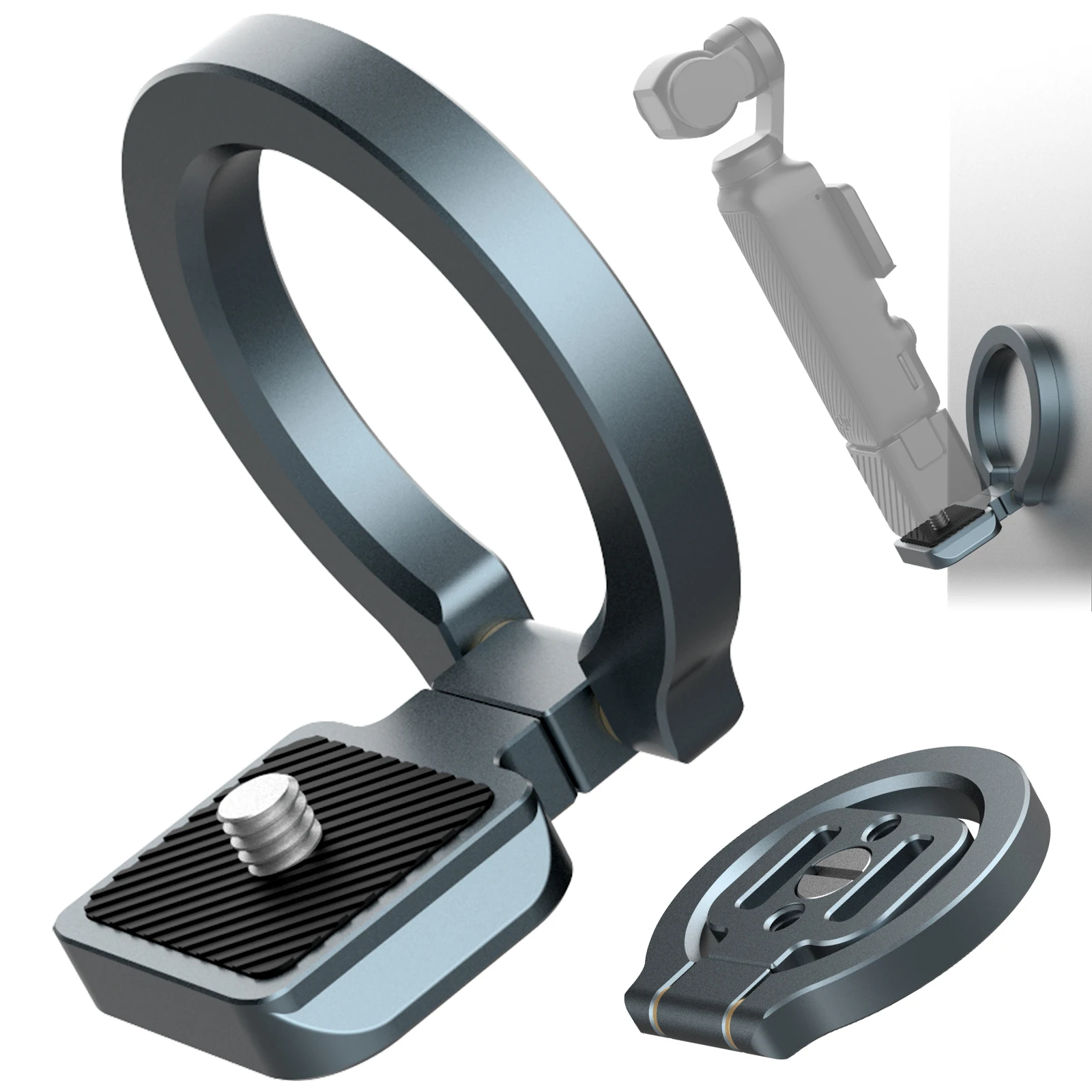 

Aluminum Magnetic Mount Stand with 1/4''-20 /Arca-Swiss/Magnet Phone Holder for DJI Osmo Pocket 3/ iPhone /Android/Magsafe Vlog