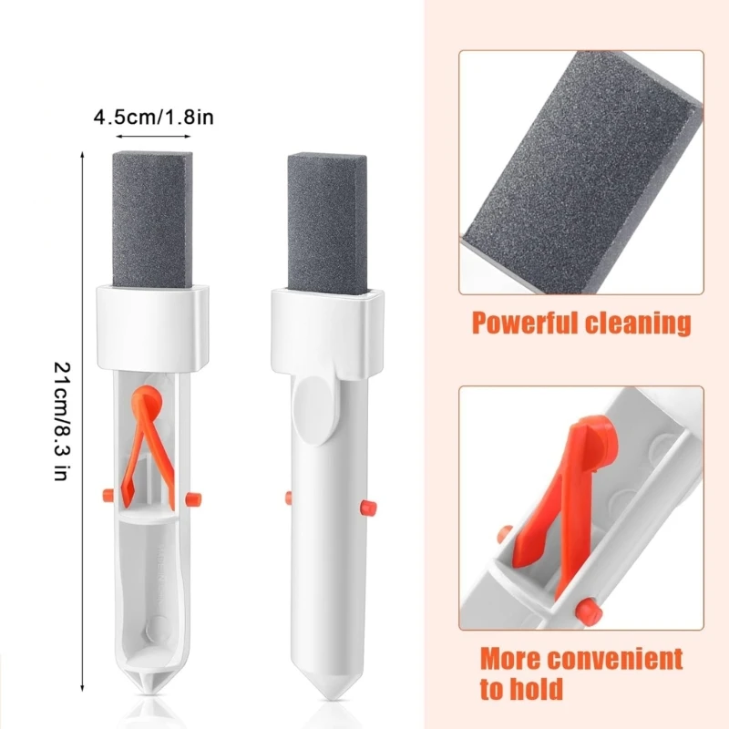 جهاز تنظيف خفاف حمام السباحة مع مقبض لتنظيف البلاط وأحجار خفاف حمام السباحة 918D