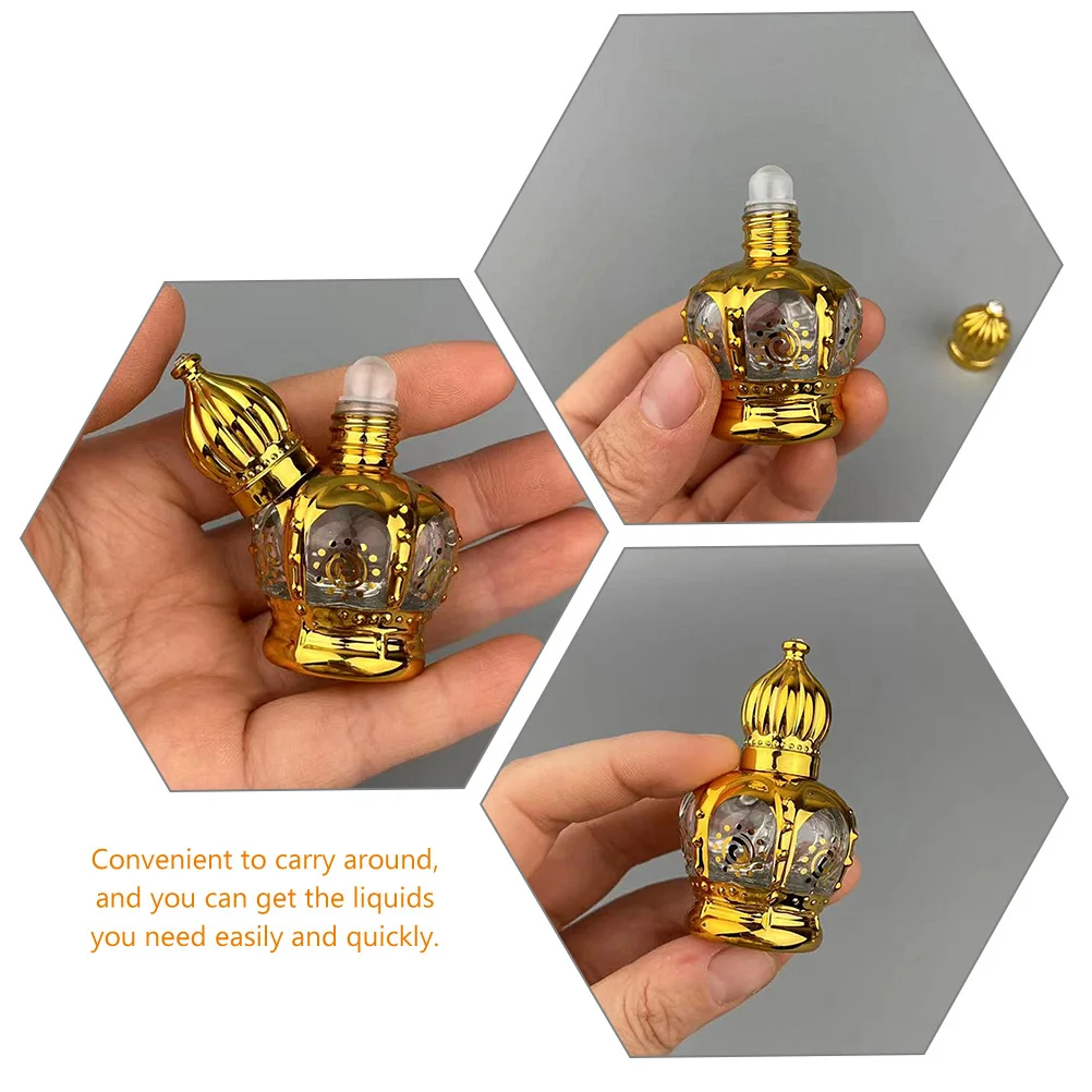 

2Pcs Essential Oil Bottles 15Ml Reusable Roller Sub Bottles for Perfume Coconut Oil Roll on Container Leakproof Travel Friendly