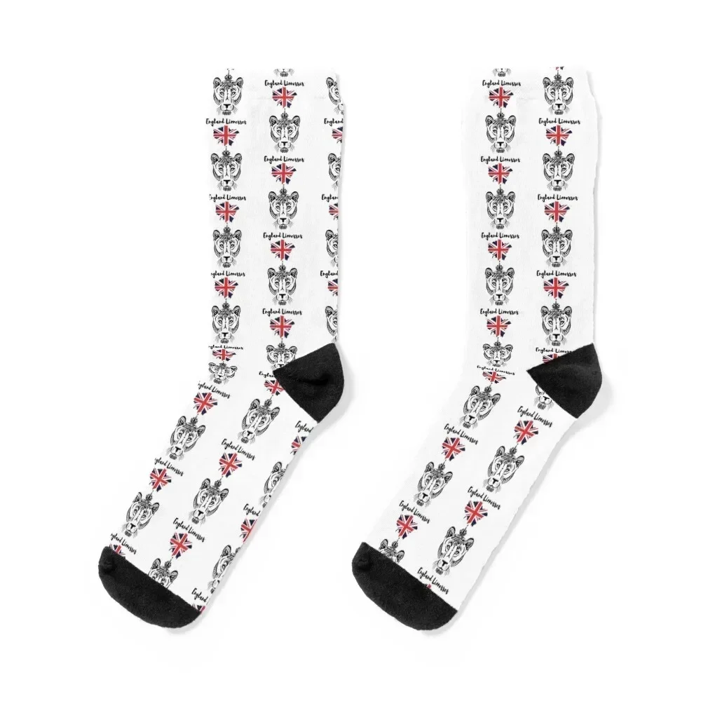 England lionesses Socks Hiking boots bright garter Crossfit Socks Women Men's
