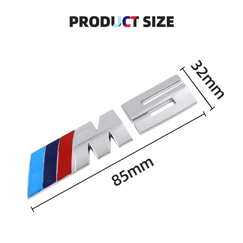 3D Car Styling Hood Fender trunk Rear Decal Emblem Badge Sticker For BMW 1 3 5 7 Series M Performance M3 M5 M6 F01 F20 F10