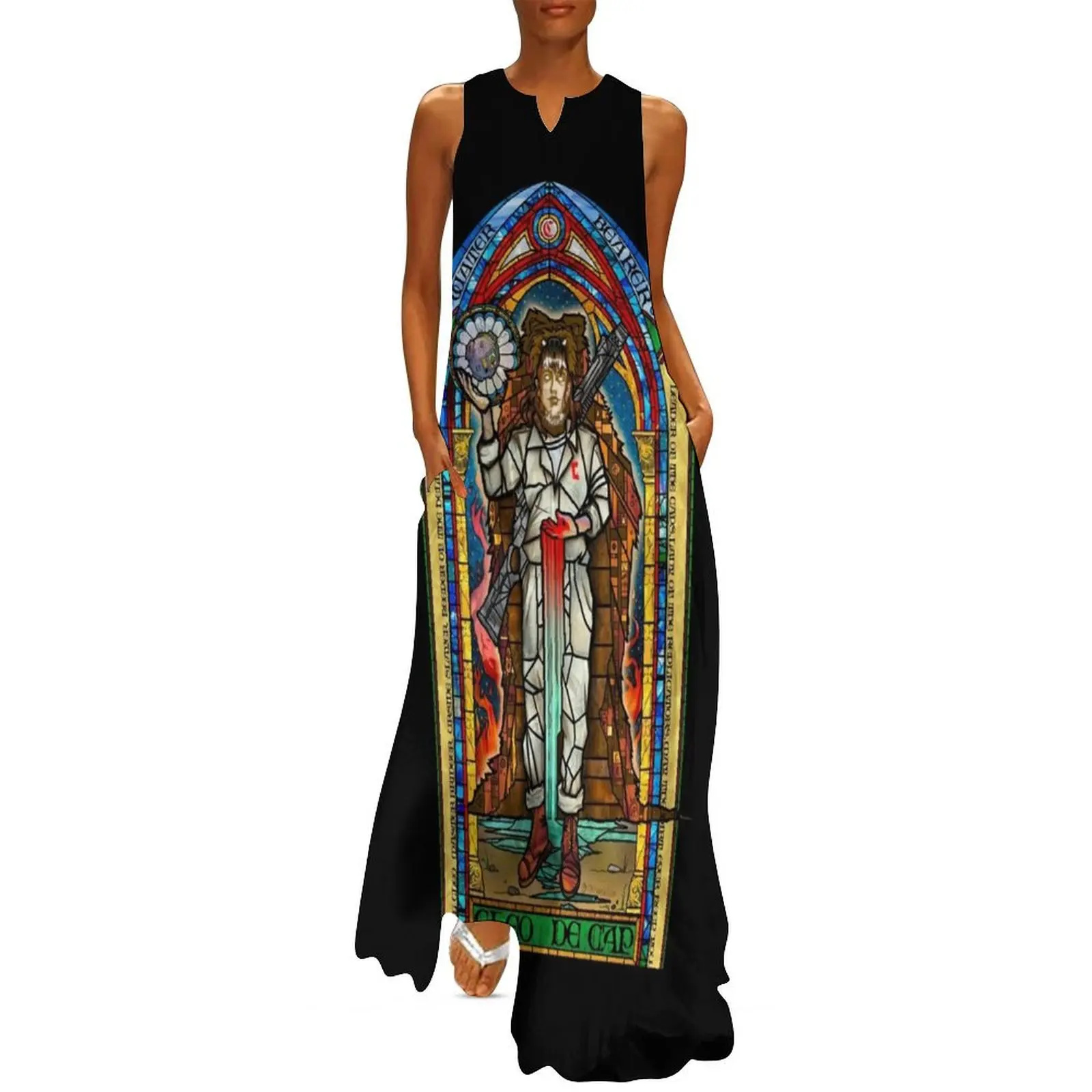 MAIDEN IN THE BEAR Long Dress Clothing female dress dresses womans clothing Women's summer dress