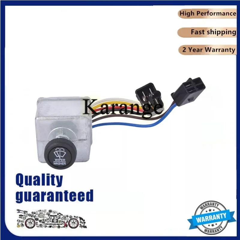 New 75600-26 7560026 Wiper Switch with Knob Compatible with Peterbilt 220 378 379 387 6-Lead Knob Wiper Switch Control 577.75633
