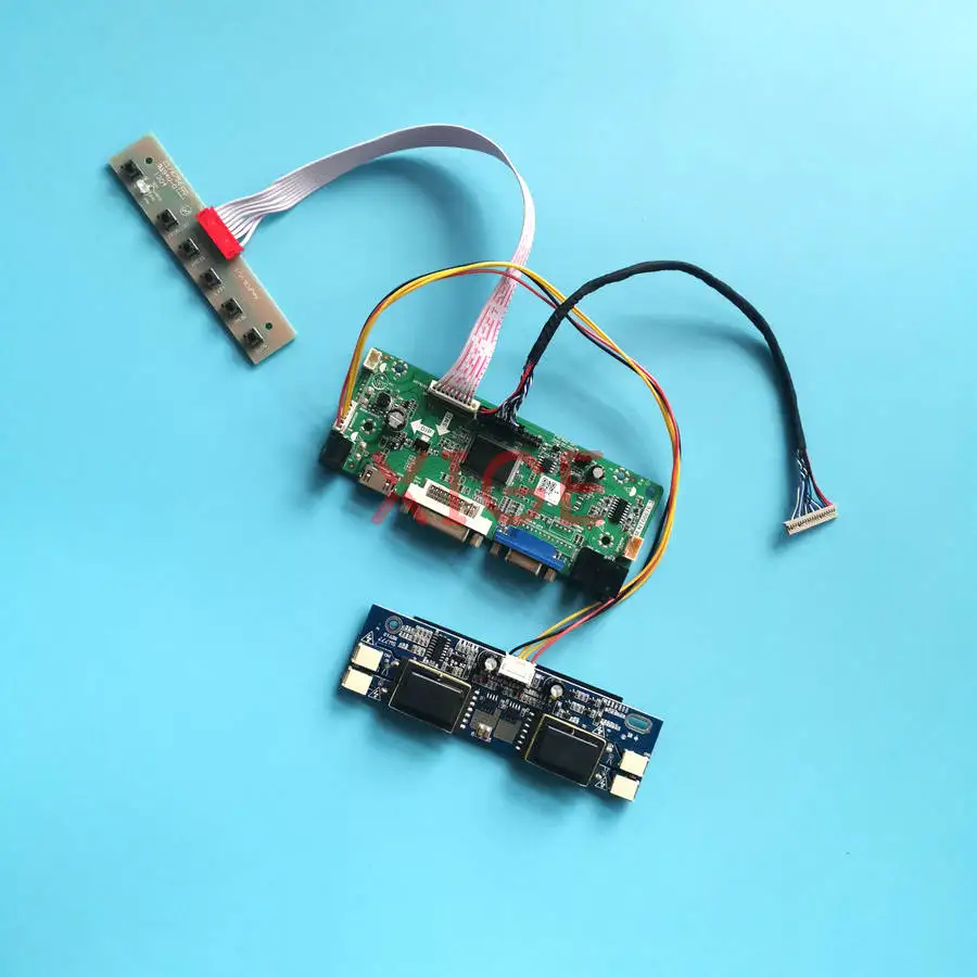

LCD Monitor Controller Drive Board Fit LTM153W1 LM171W01 M170XW01 LTM170W1 LVDS 20-Pin VGA+DVI+HDMI 1280*768 1280x768 4-CCFL Kit