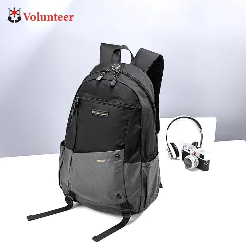 

Volunteer Backpack for Men Fashion Hiking Travel Backpack Male New Casual High Quality Multi-pocket Nylon School Bag Man 1698-04