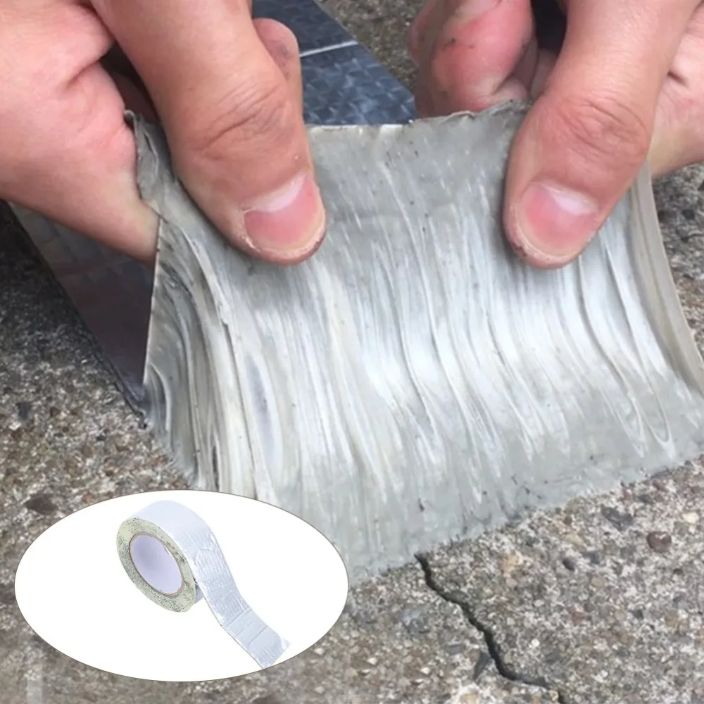 Durable Rubber Waterproof Repair Tape Multifunction 5cm X 5m Roof Repair Tape Drain Pipe Repair Tape Basement Waterproofing