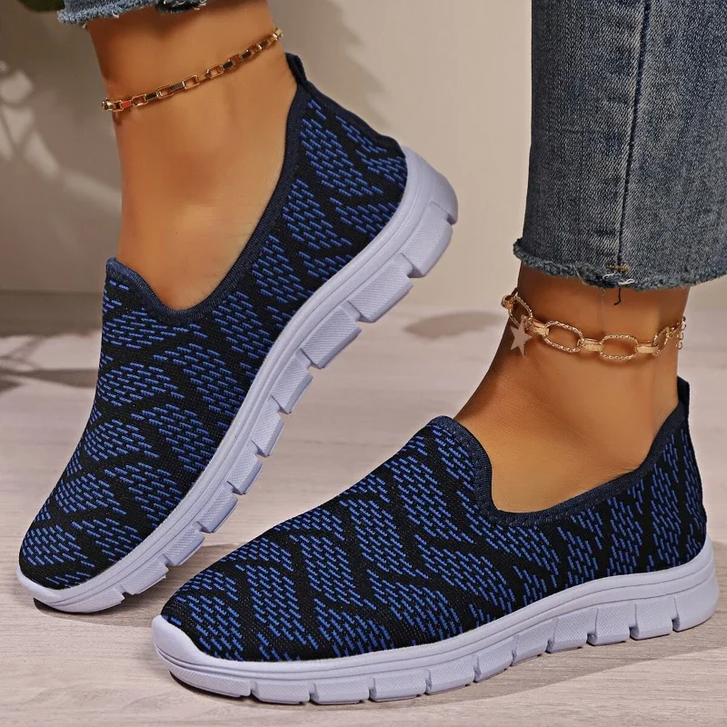 Women Flat Shoes Fashion Comfortable Women Sneakers Designer Round Toe Casual Shoes Outdoor Breathable Women Running Shoes 36-43